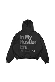 Hoodie "REFLECTIVE" Hustler Black