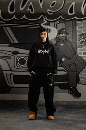 Hoodie “COMFY” Graffiti Black