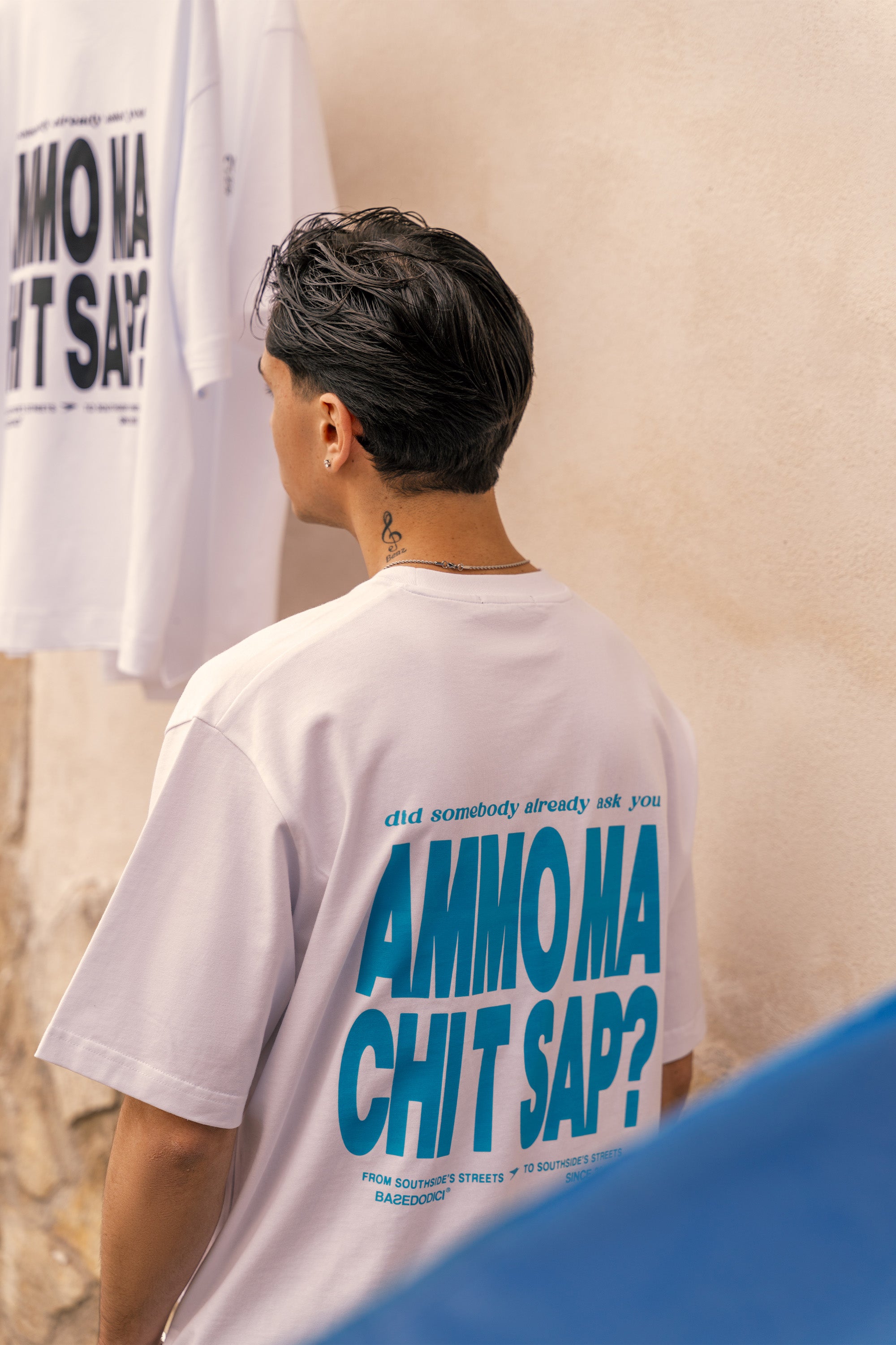 T-Shirt “AMMO” CHI'T'SAP White/Azure