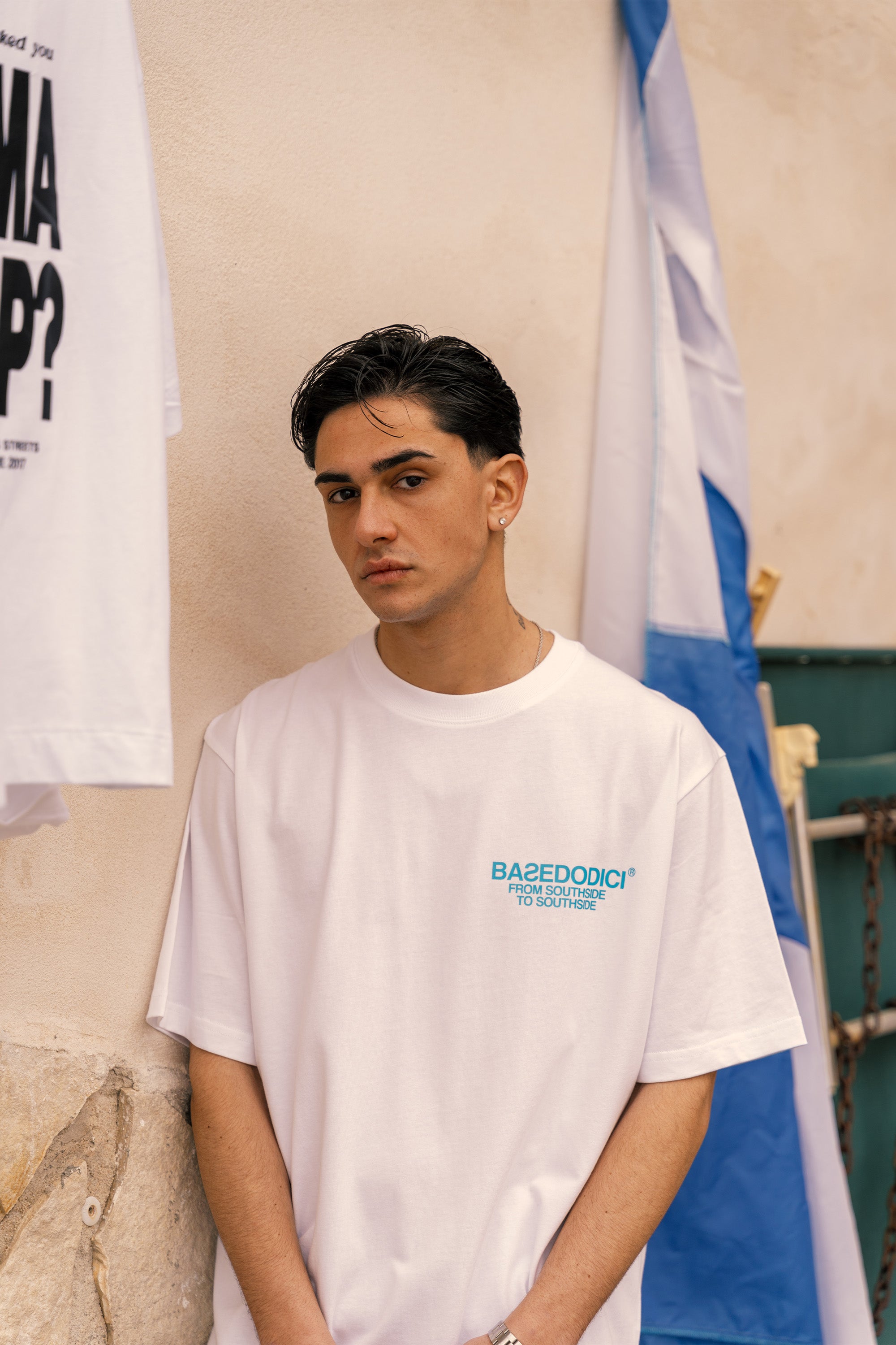 T-Shirt “AMMO” CHI'T'SAP White/Azure