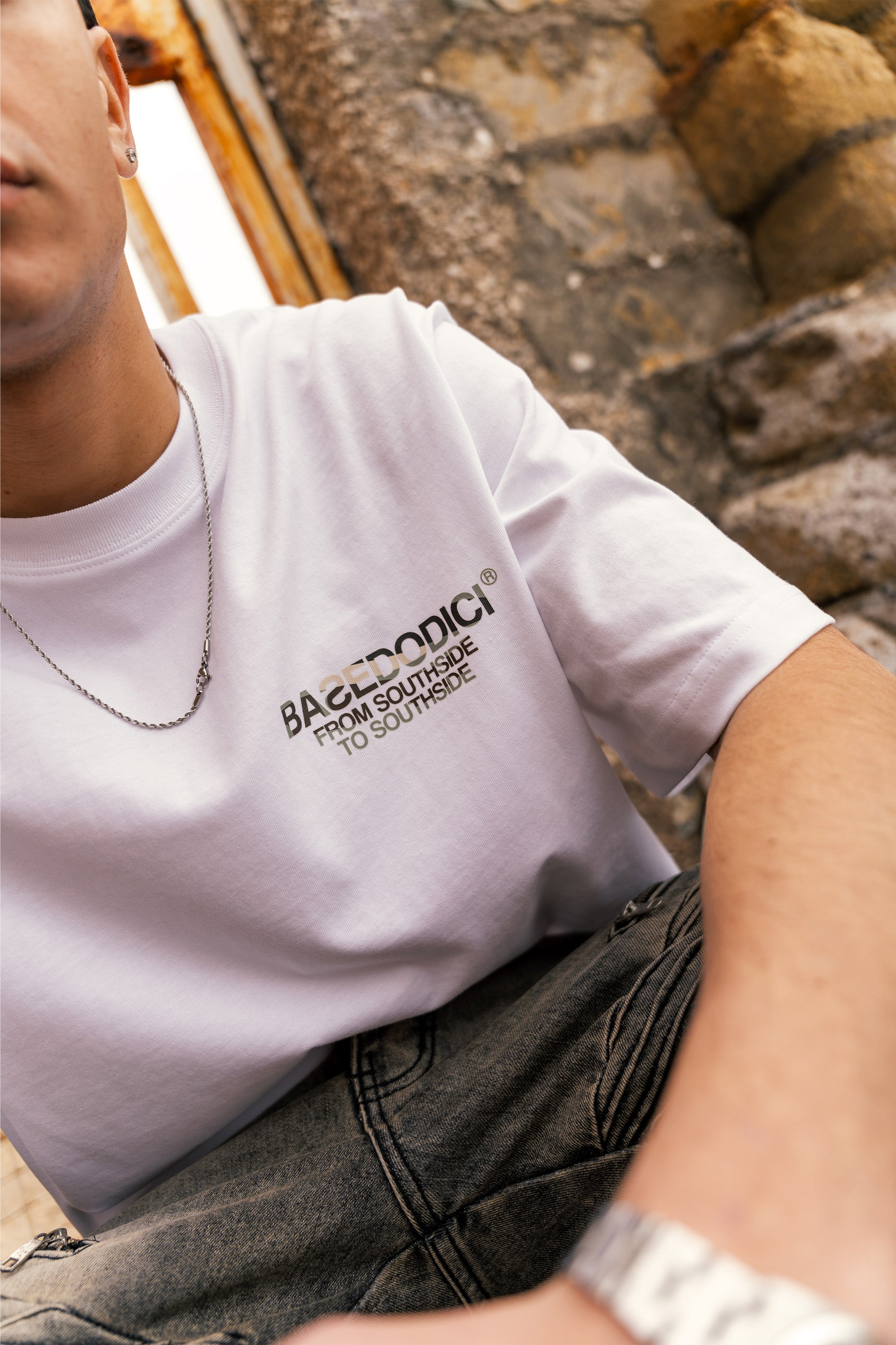 “AMMO” CHI'T'SAP White/Camo Green T-Shirt