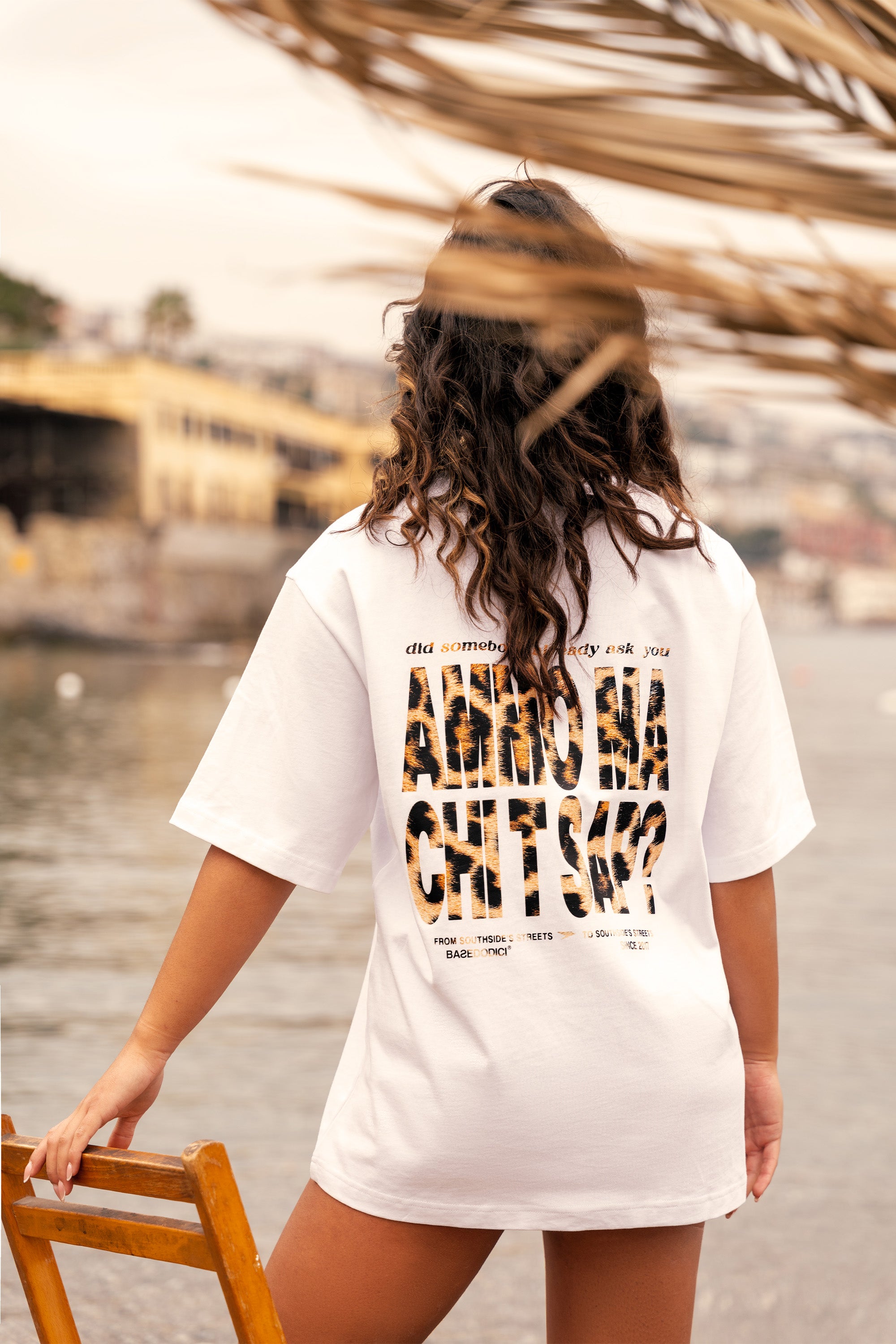 “AMMO” CHI'T'SAP T-Shirt White/Animalier Yellow