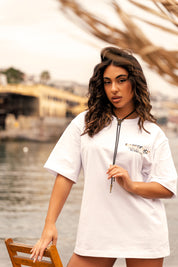 “AMMO” CHI'T'SAP T-Shirt White/Animalier Yellow