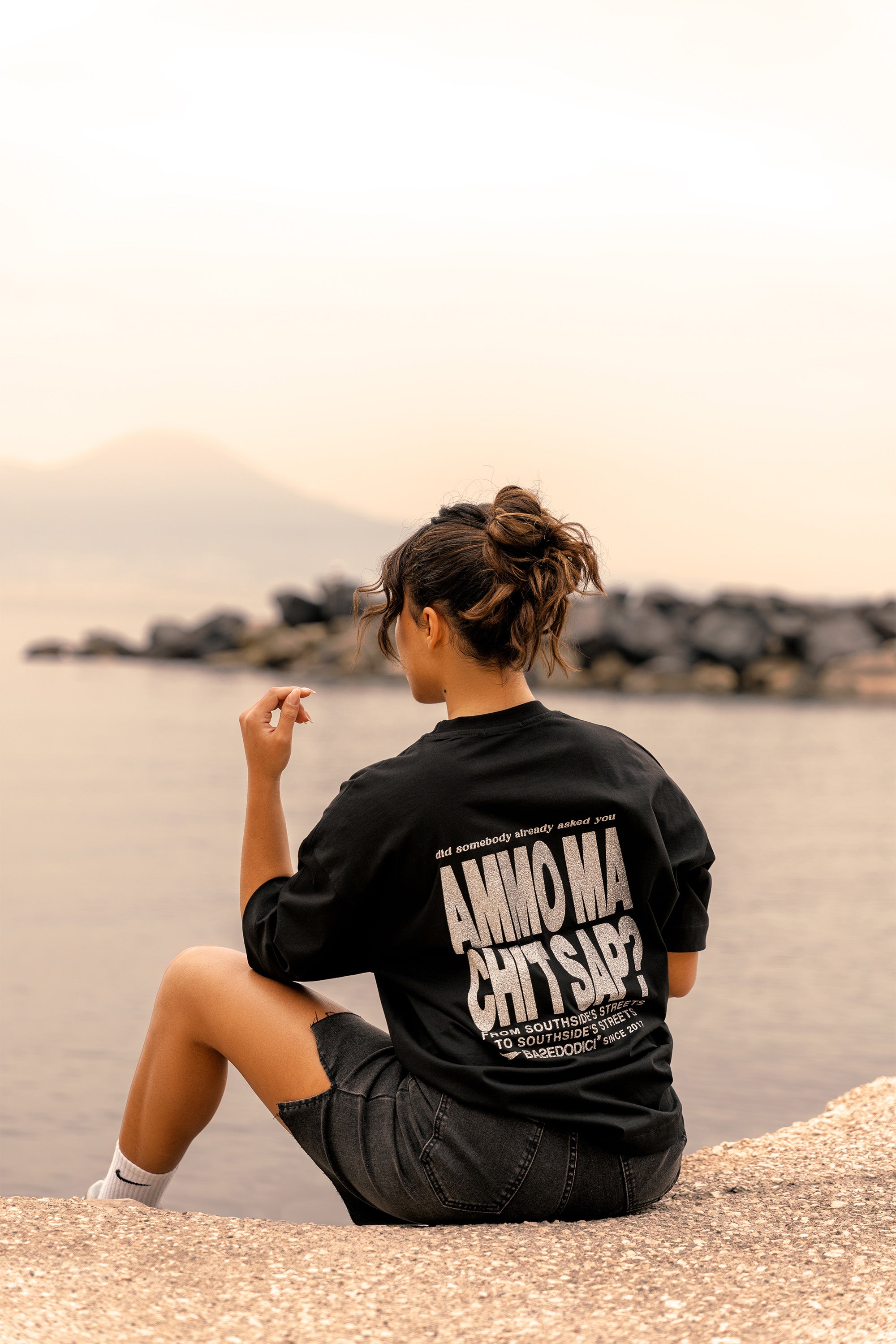 “AMMO” CHI'T'SAP Black/Glitter T-Shirt