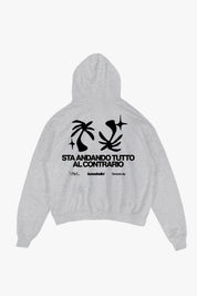 Hoodie "SAMURAIJAYxBASEDODICI" TuttoSbagliato Grey/Black