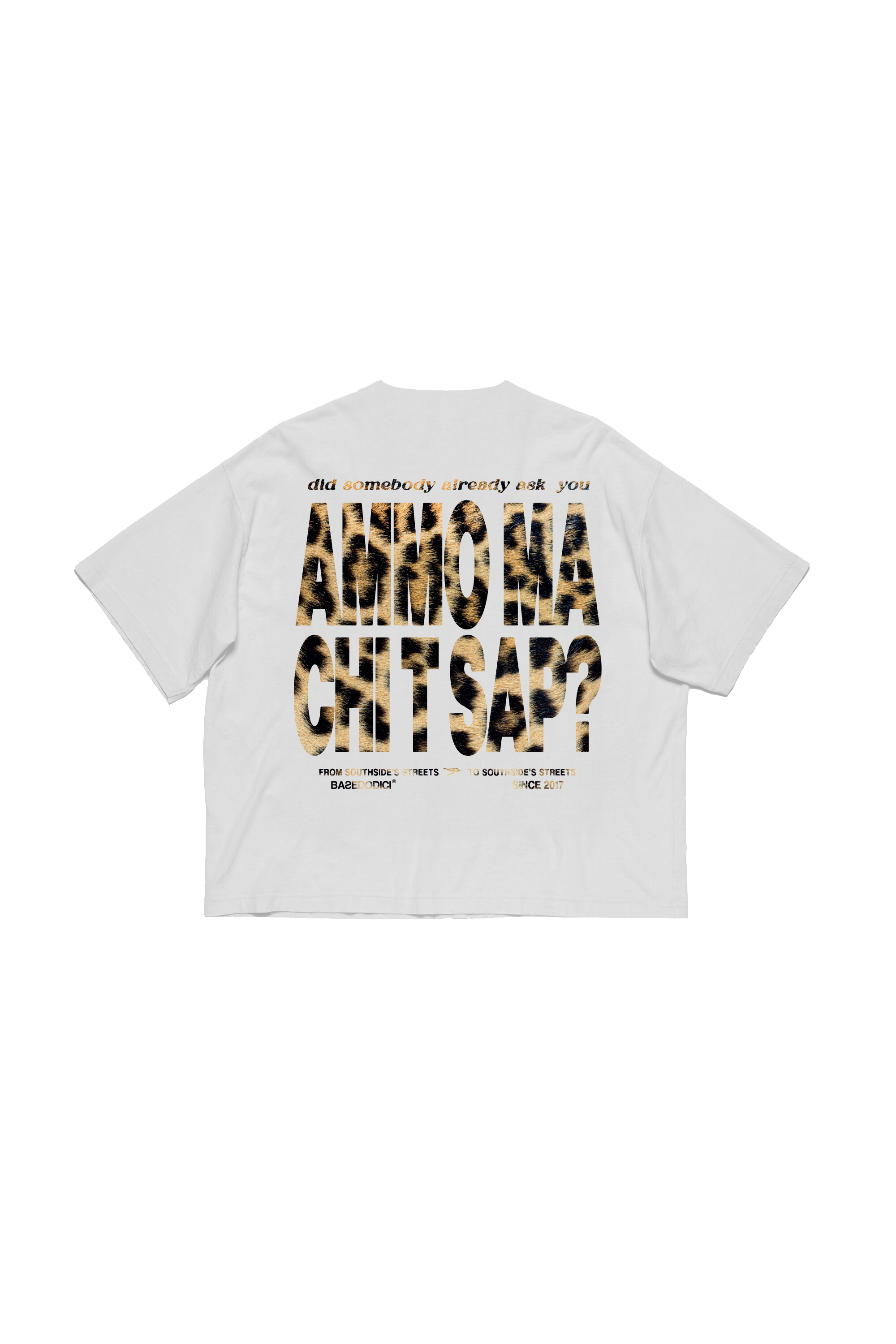 “AMMO” CHI'T'SAP T-Shirt White/Animalier Yellow