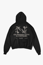 Hoodie "SAMURAIJAYxBASEDODICI" TuttoSbagliato Black/Glitter