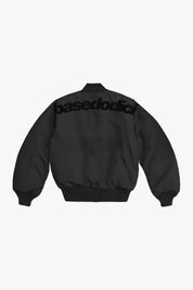 "WORLD TOUR" Bomber Black look