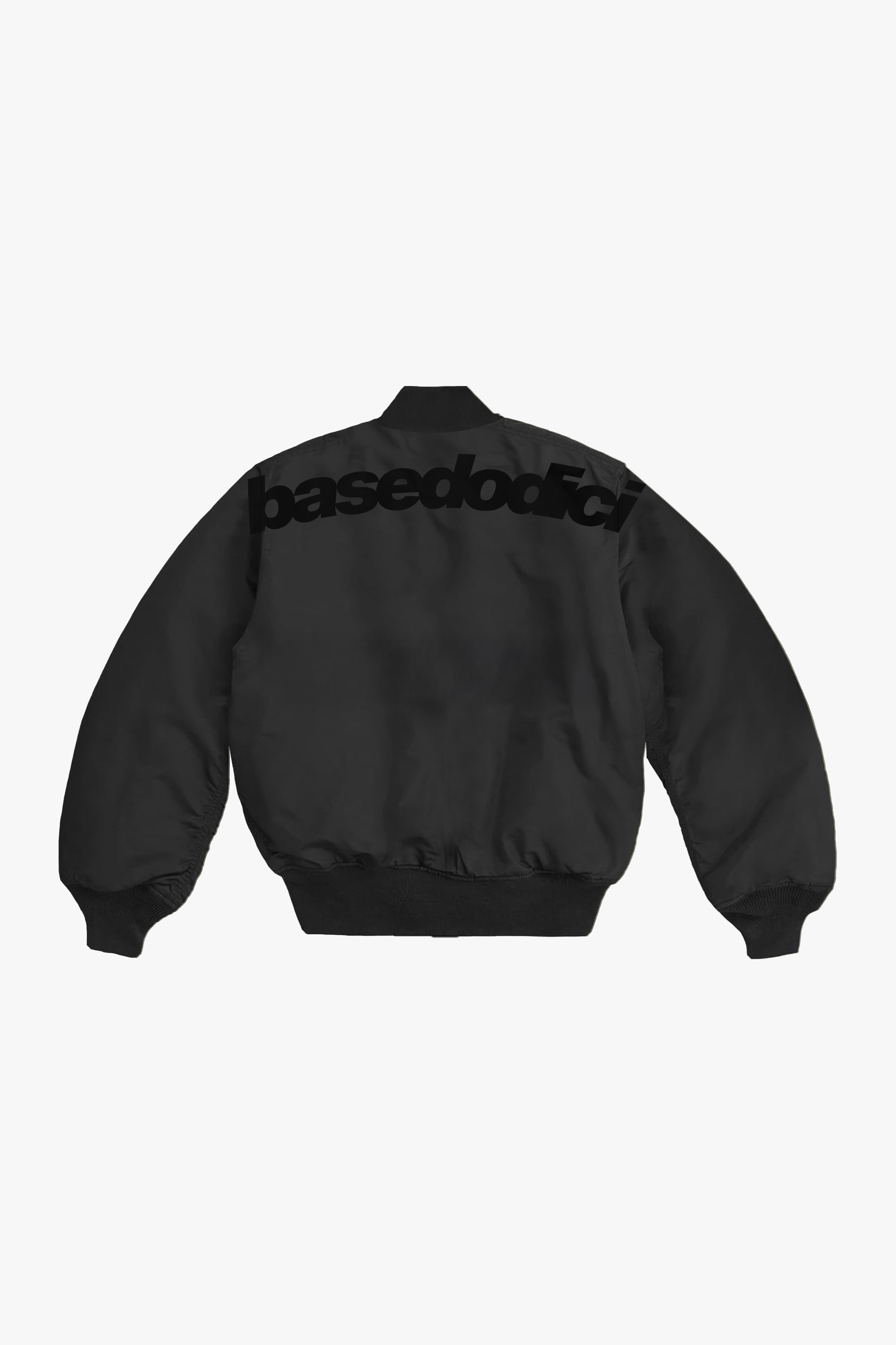 "WORLD TOUR" Bomber Black look