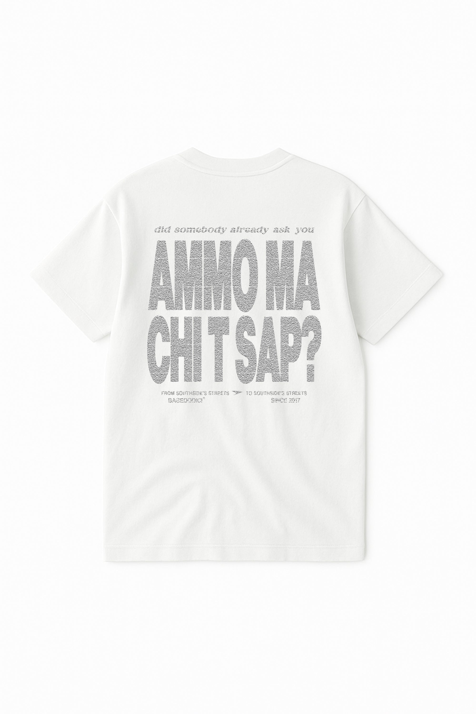 Dress Tee “AMMO” White/Glitter