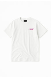 Dress Tee “AMMO” White/Glitter Bubble Pink