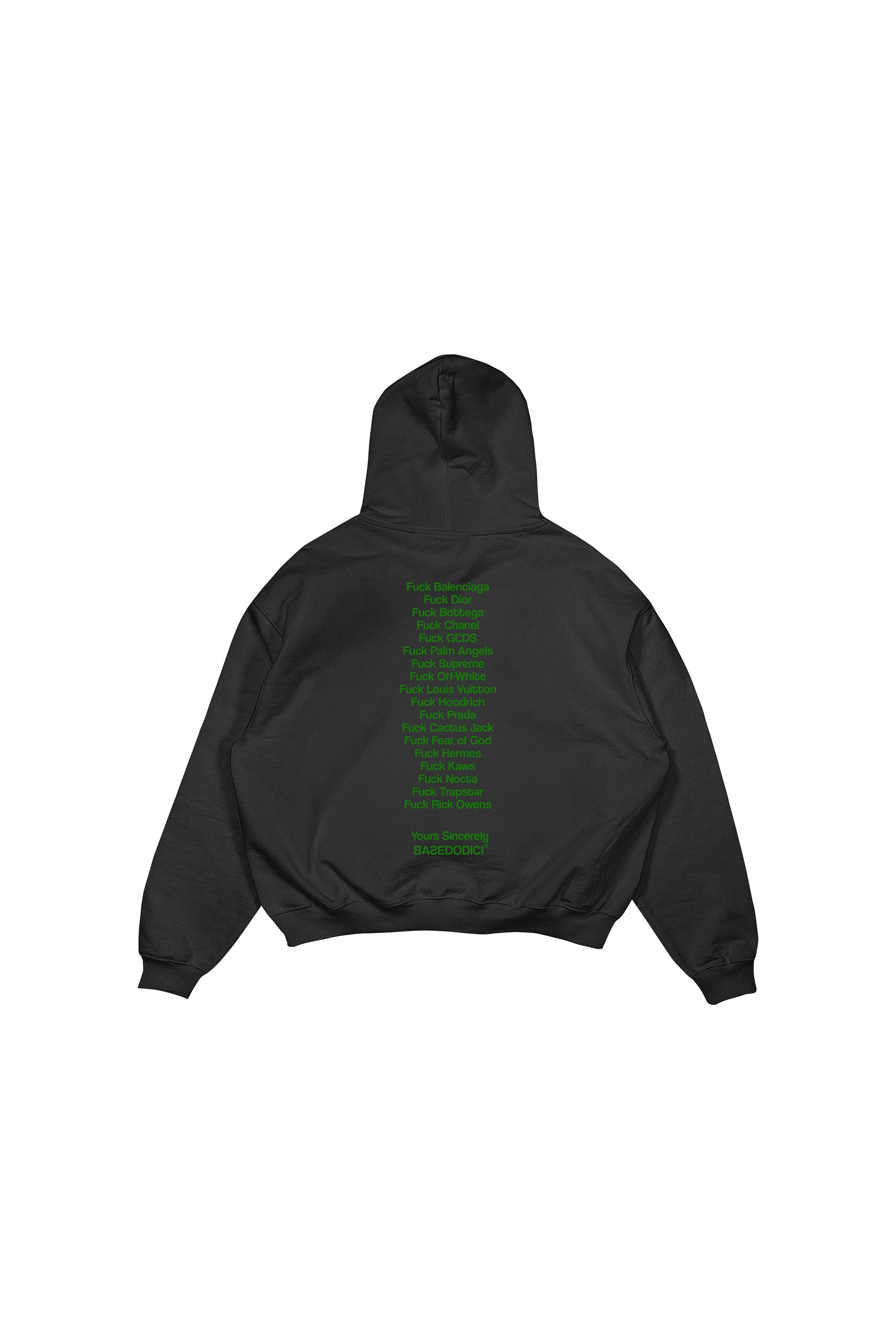 Hoodie "NEW_FCK" OG Black/Green