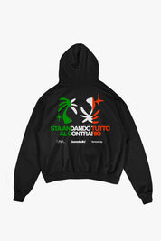 Hoodie "SAMURAIJAYxBASEDODICI" TuttoSbagliato Black/ITA