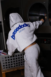 Full Zip "COMFY" Back Logo AshGrey/Blue