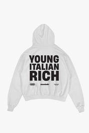 Hoodie "WORLD TOUR" Italian Rich White