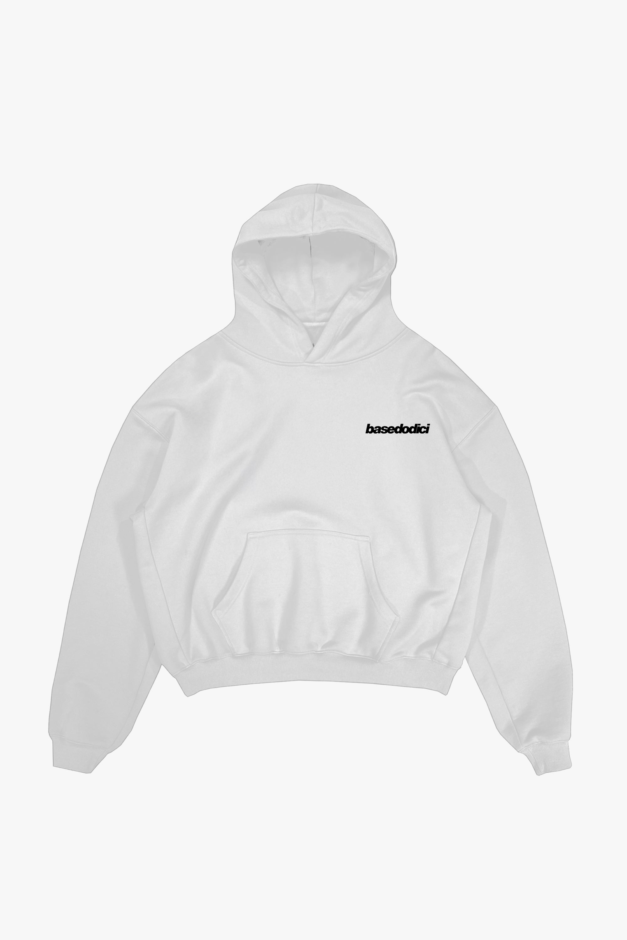 Hoodie "WORLD TOUR" Italian Rich White