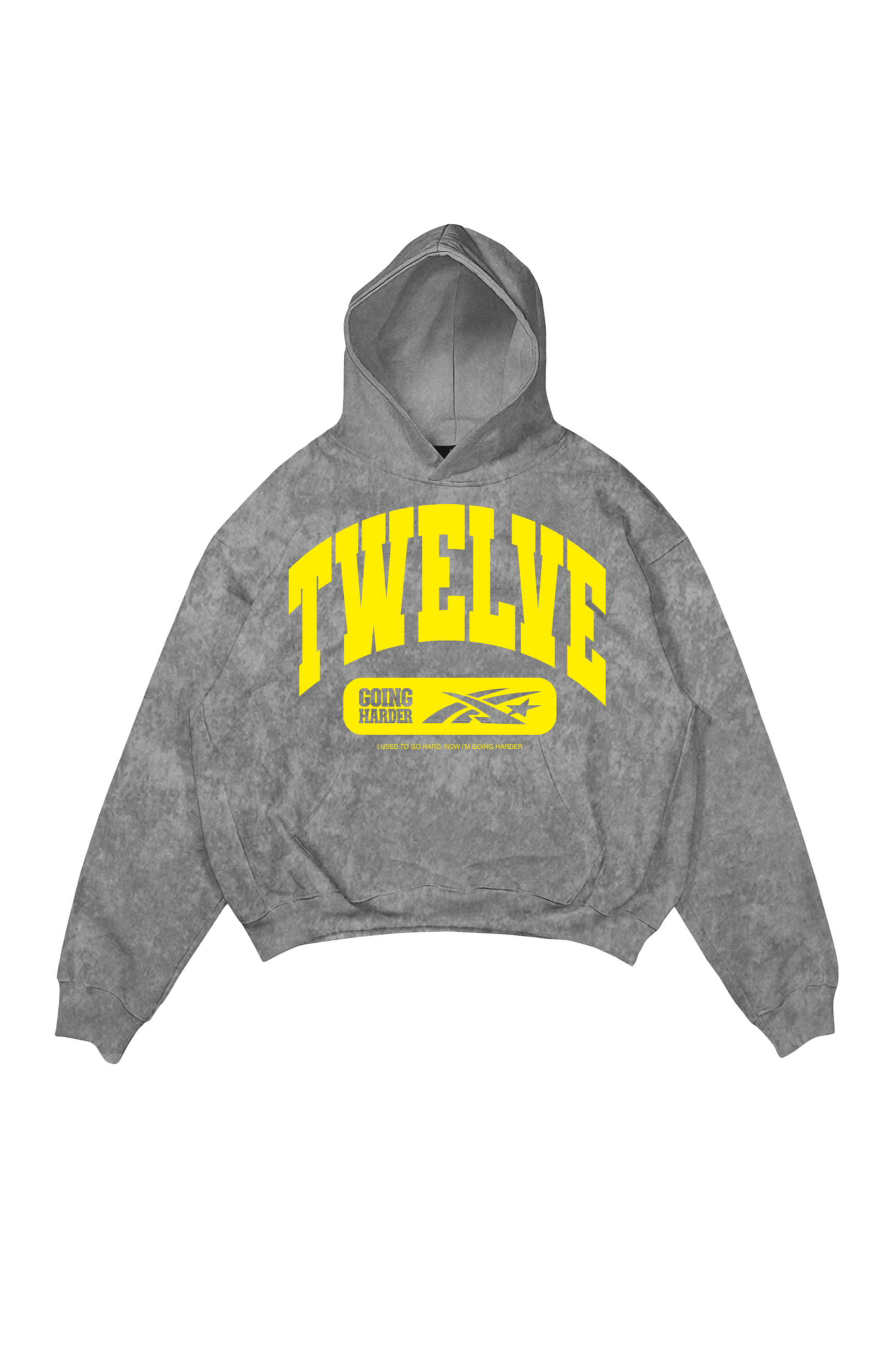 Hoodie “THECRUISE” Twelve Marbled Grey