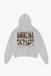 Hoodie “AMMO” CHI'T'SAP AshGrey/Animalier Yellow