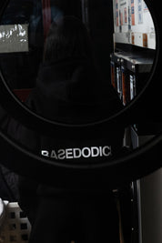 Hoodie "COMFY" Back Logo Black/White