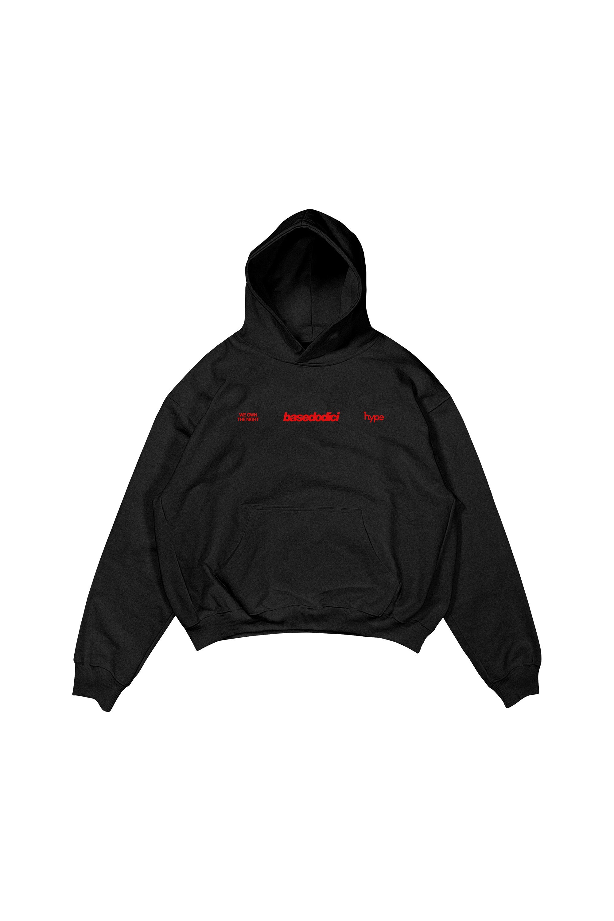 Hoodie “BASEDODICIxHYPE” Nightlife Black