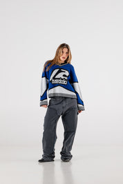 Double Knee Pants "RACING MADE" Distressed