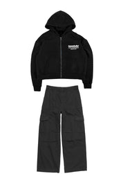 “KILLED ROMANCE” Zip Hoodie & Cargo look
