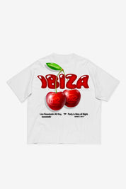 T-Shirt "IBIZA" Cherry White