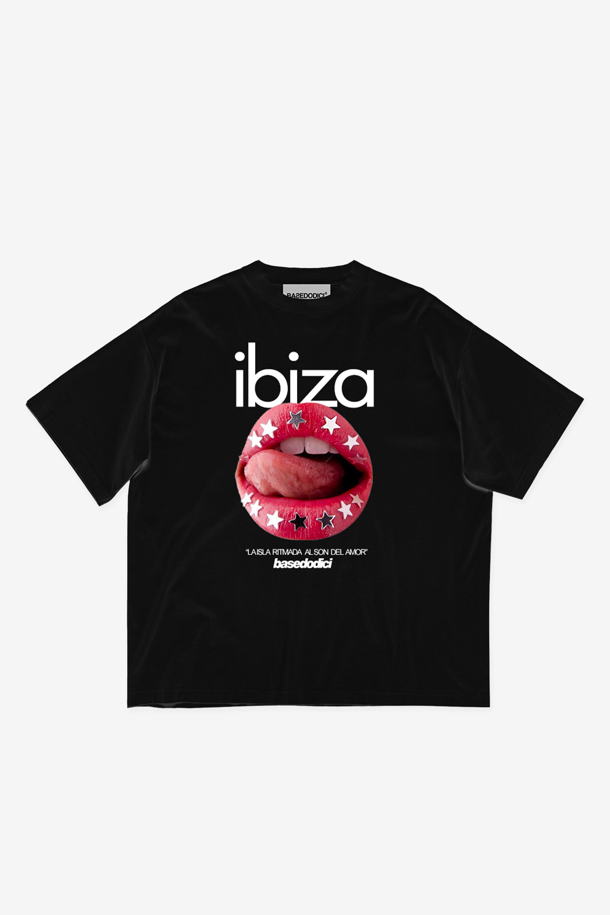 T-Shirt "IBIZA" Lips Black