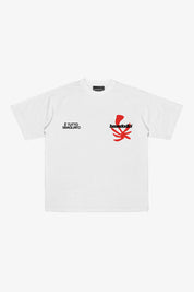 "SAMURAIJAYxBASEDODICI" Merengue Tee White