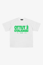 T-Shirt "SAMURAIJAYxBASEDODICI" TuttoSbagliato White/Green