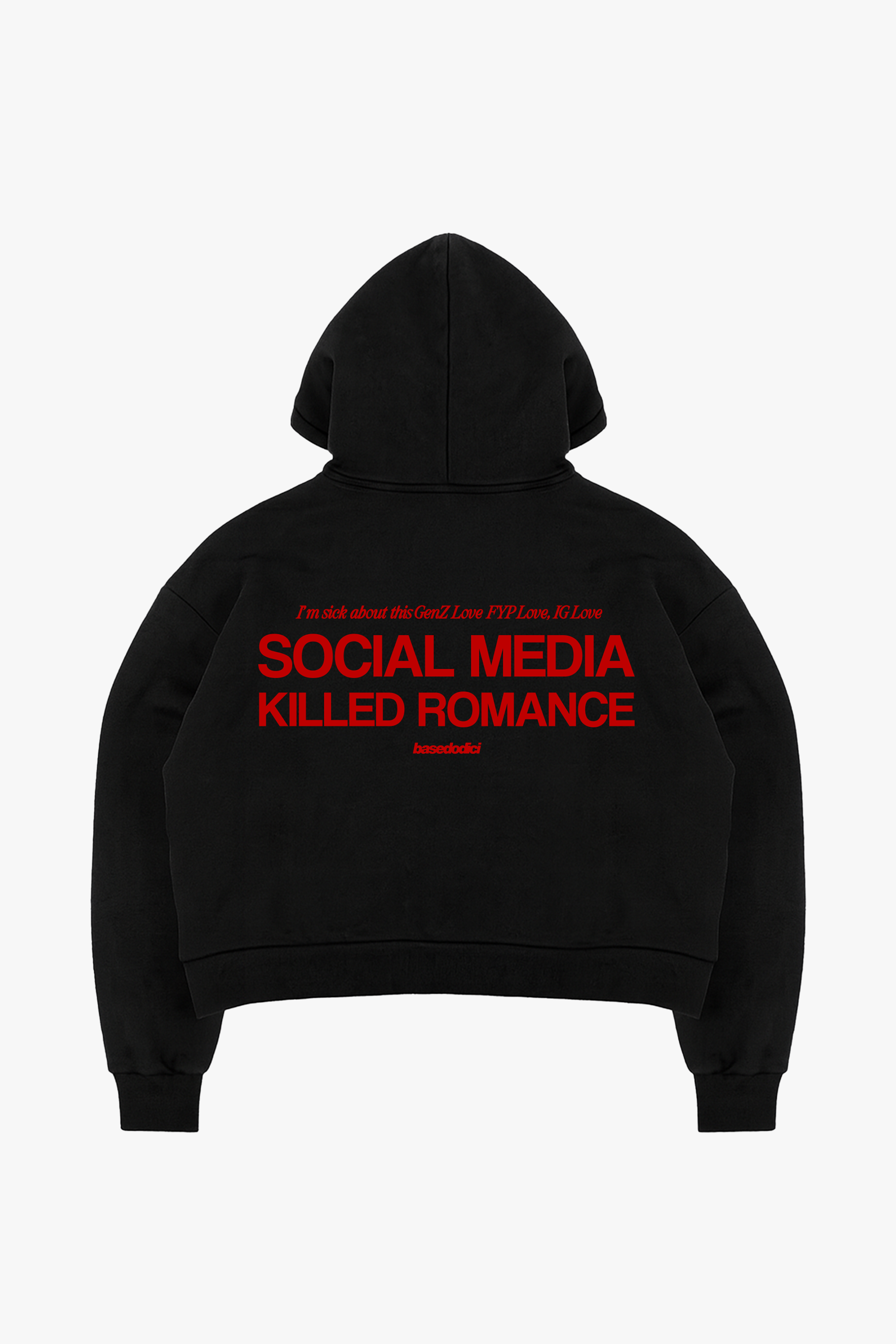 Full Zip "KILLED ROMANCE" Black/Red