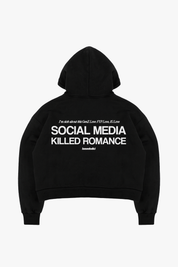 Full Zip "KILLED ROMANCE" Black/White