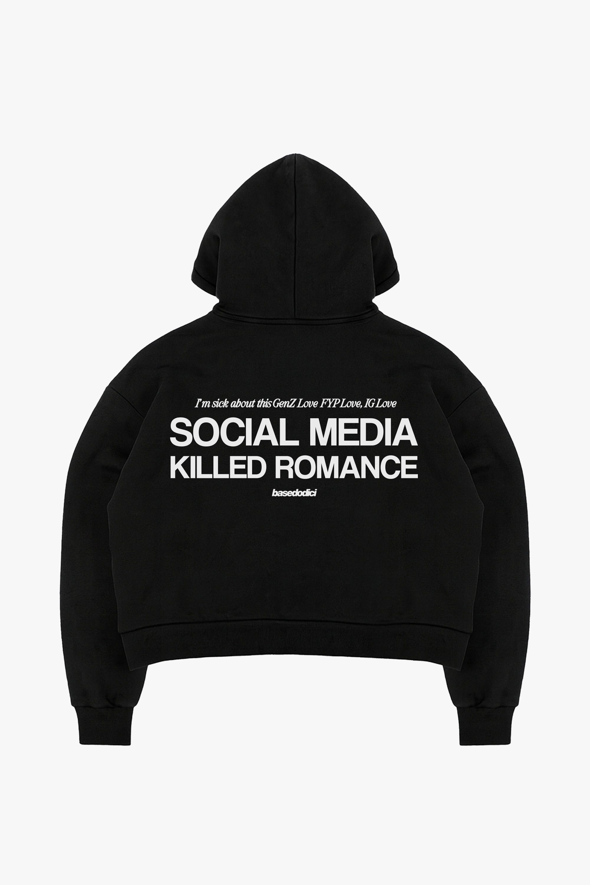 Full Zip "KILLED ROMANCE" Black/White