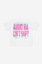 “AMMO” CHI'T'SAP T-Shirt White/Flamingo