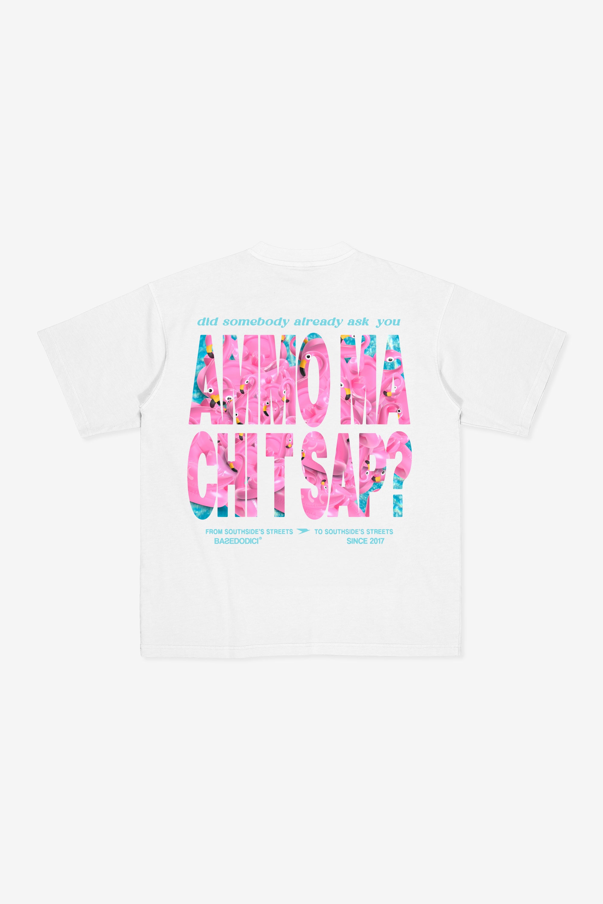 “AMMO” CHI'T'SAP T-Shirt White/Flamingo