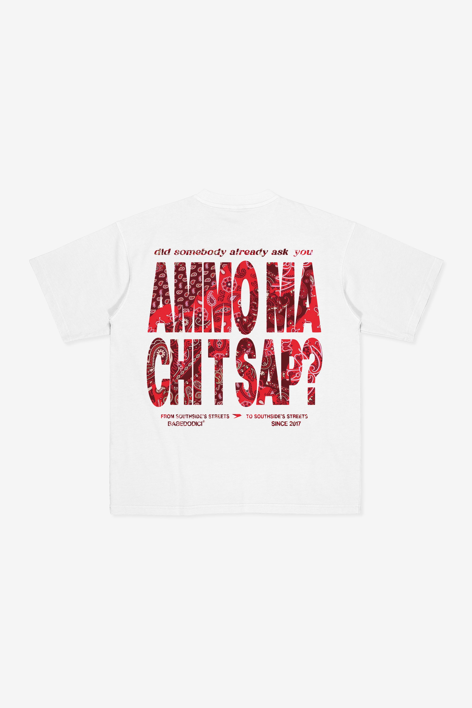“AMMO” CHI'T'SAP White/Bandana T-Shirt