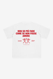 T-Shirt "TAVERNELLExBASEDODICI" Amore White