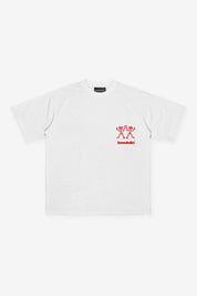 T-Shirt "TAVERNELLExBASEDODICI" Amore White
