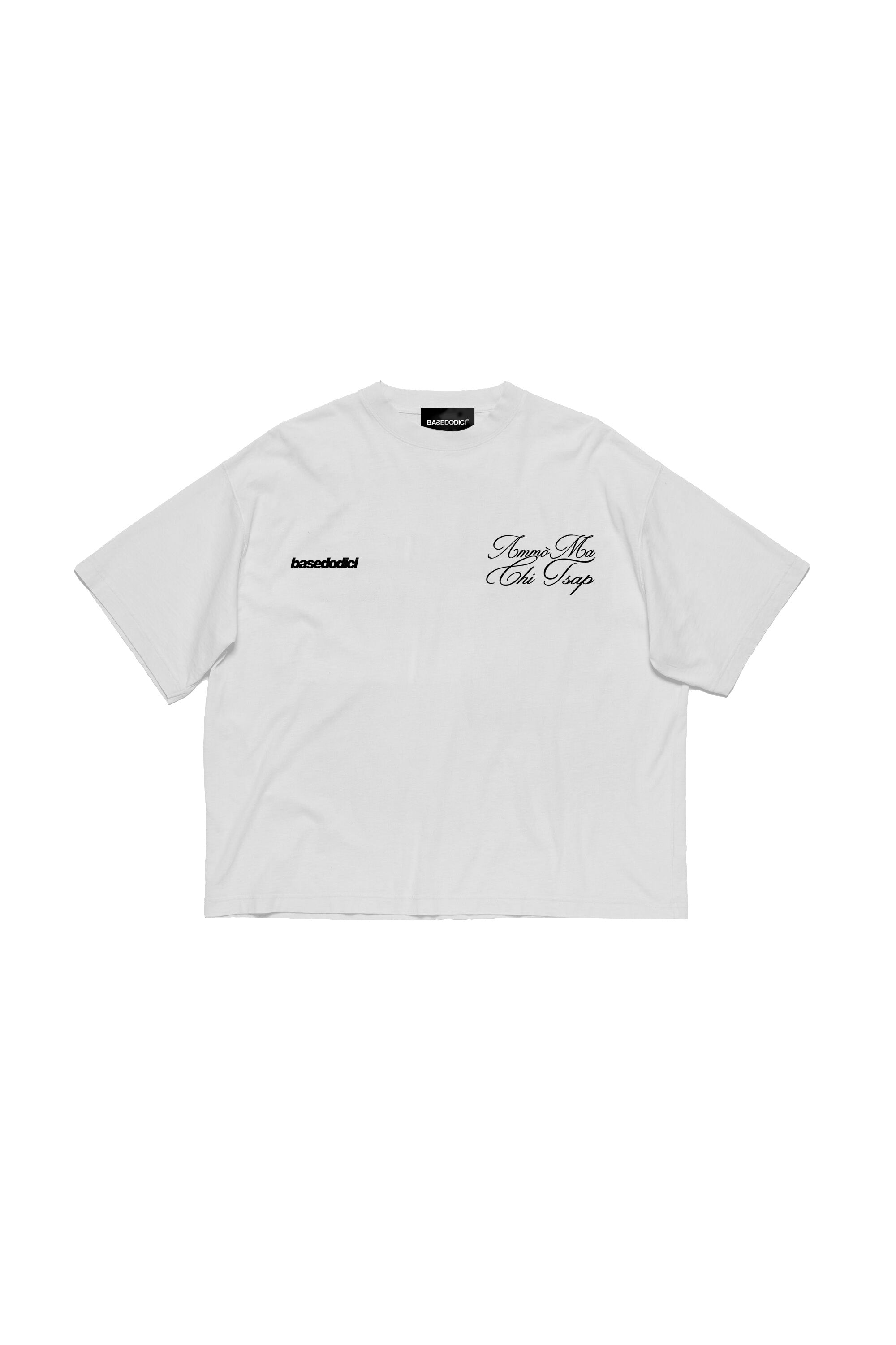T-Shirt "AMMO" CHI'T'SAP White Italics