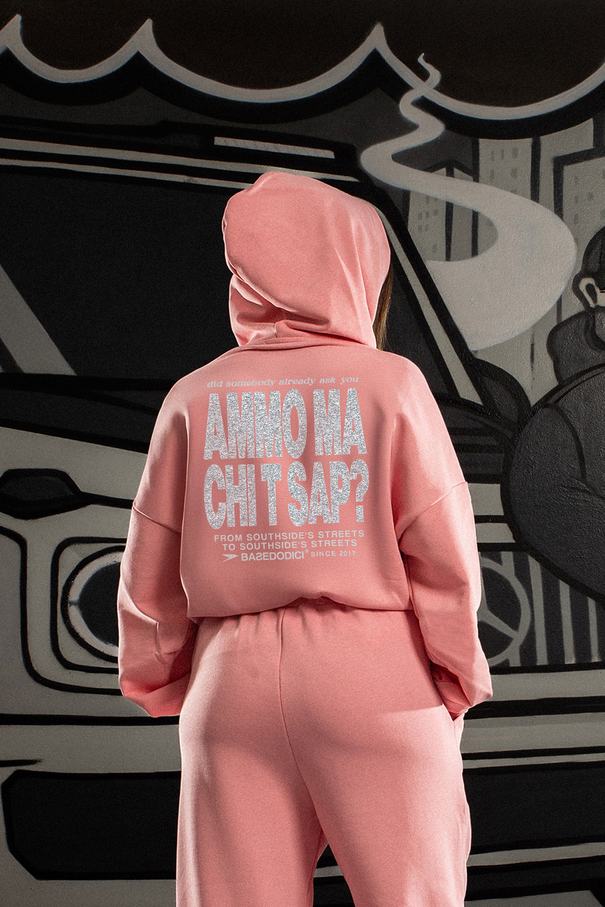 "AMMO" CHI'T'SAP Hoodie Glitter Pink