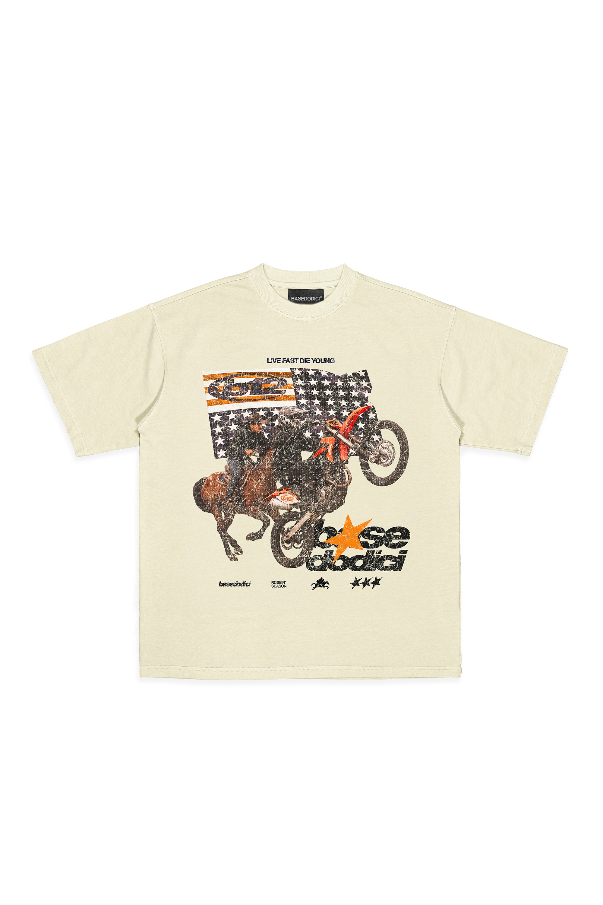 T-Shirt “LIVE FAST” Furious Cream