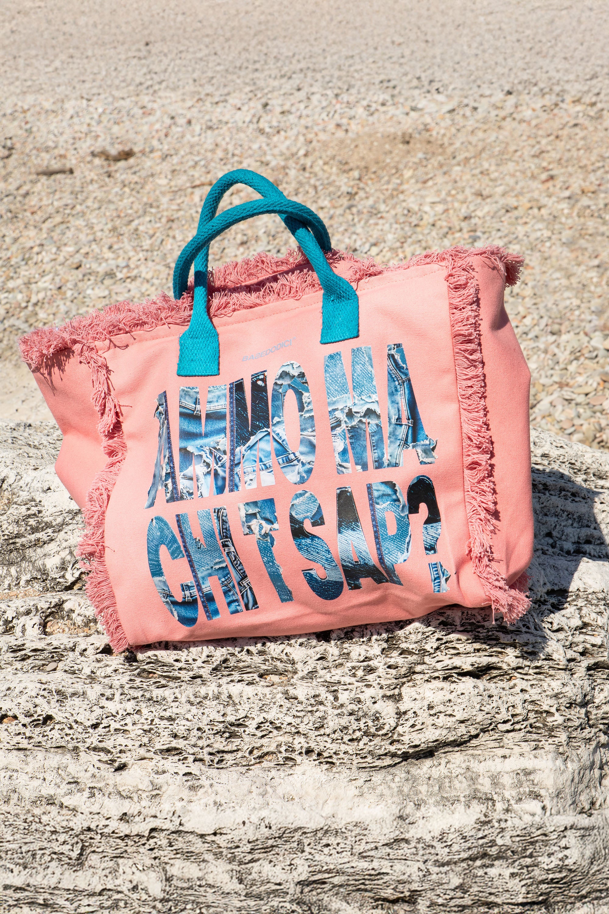 Shoulder Bag "AMMO" CHI'T'SAP Pink/Denim