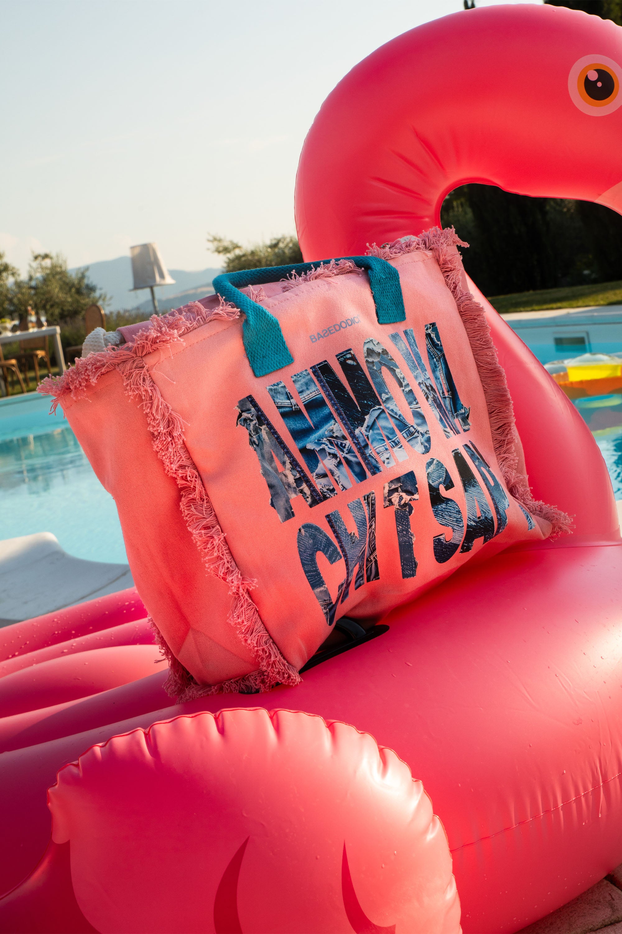 Shoulder Bag "AMMO" CHI'T'SAP Pink/Denim