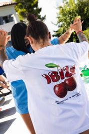 T-Shirt "IBIZA" Cherry White