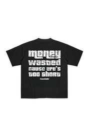 “LIVE FAST” Money Wasted Black T-Shirt