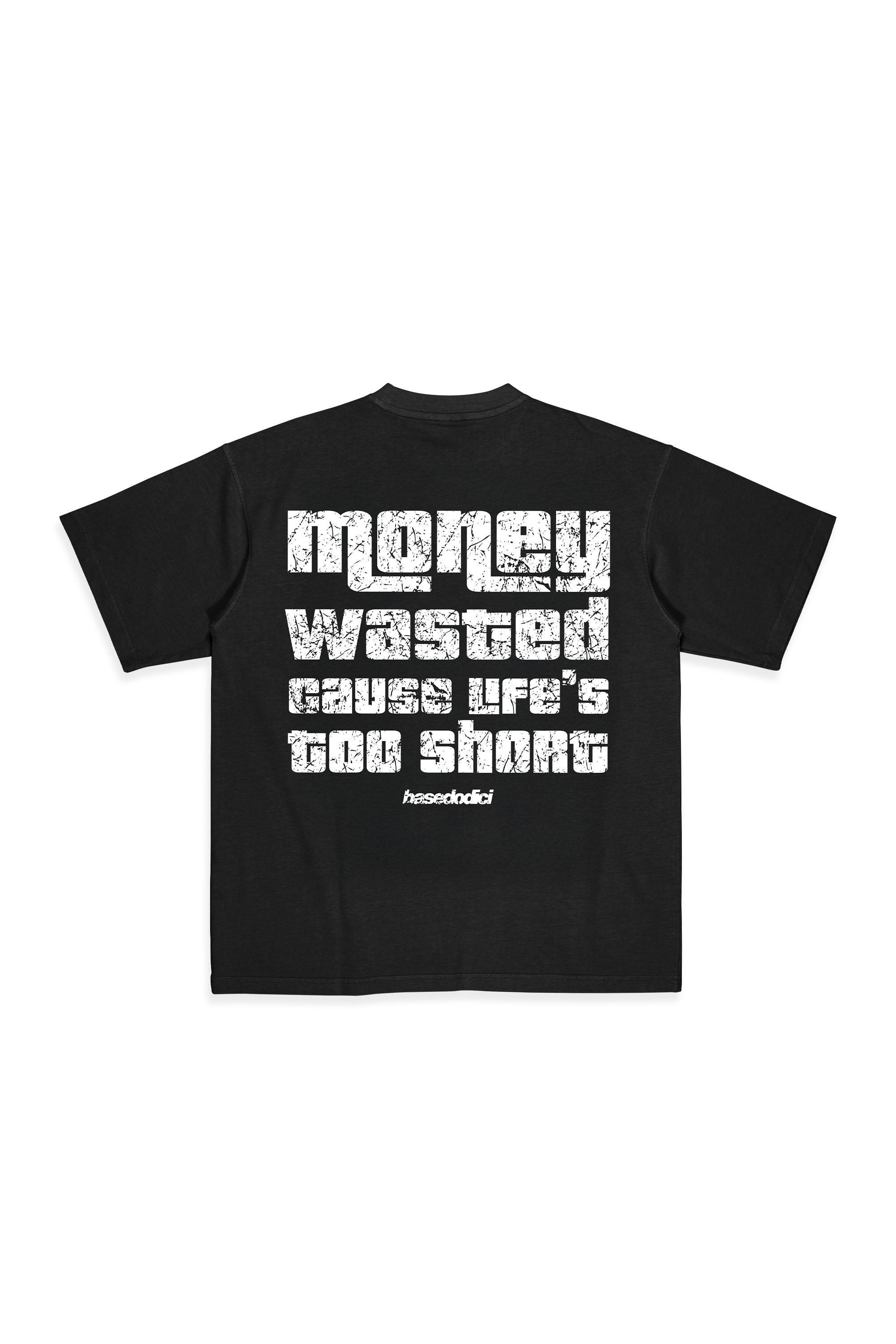 “LIVE FAST” Money Wasted Black T-Shirt