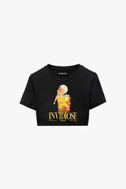 Baby Tee "DIVA" Invidiose Chic Black
