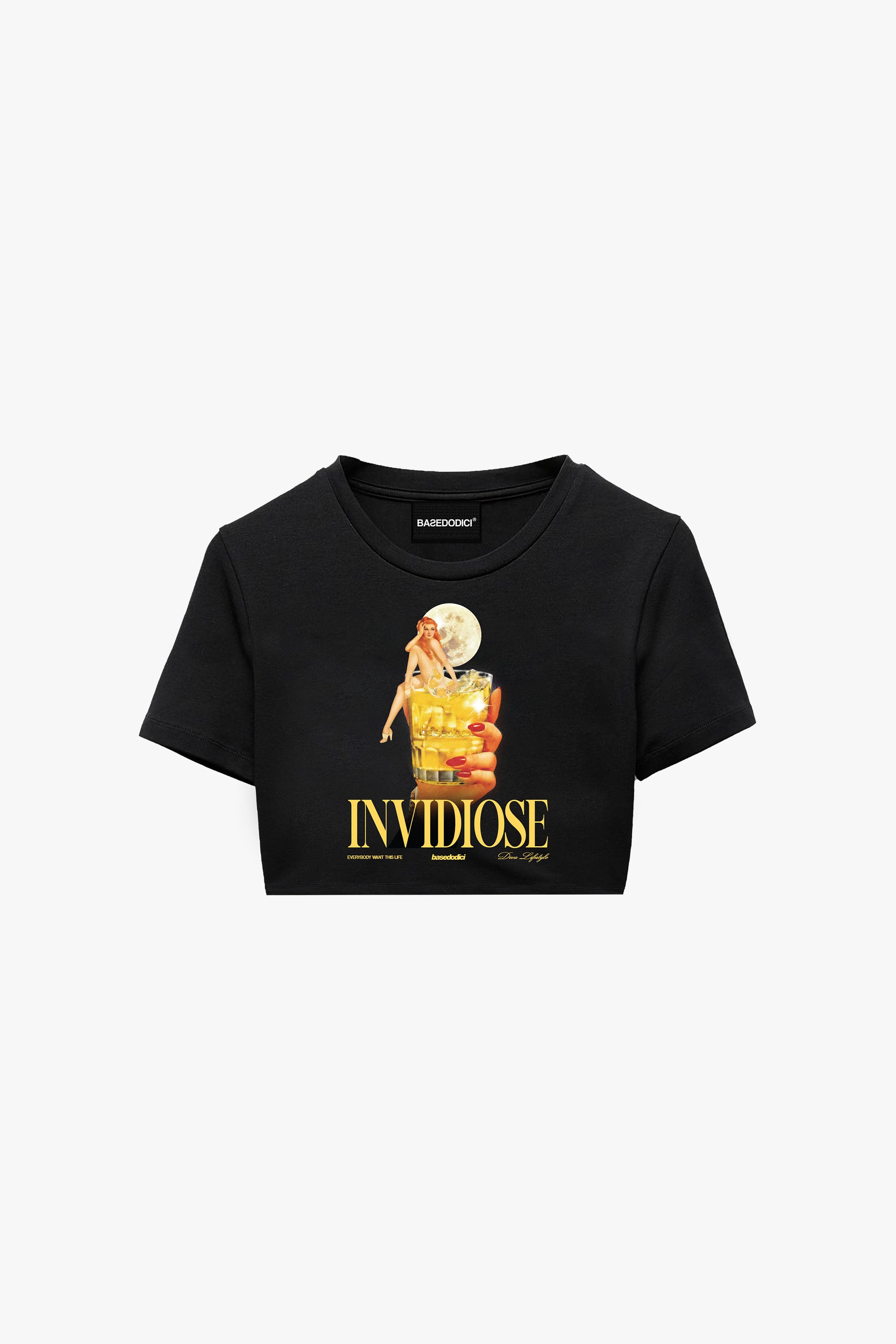 Baby Tee "DIVA" Invidiose Chic Black