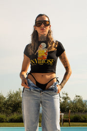 Baby Tee "DIVA" Invidiose Chic Black