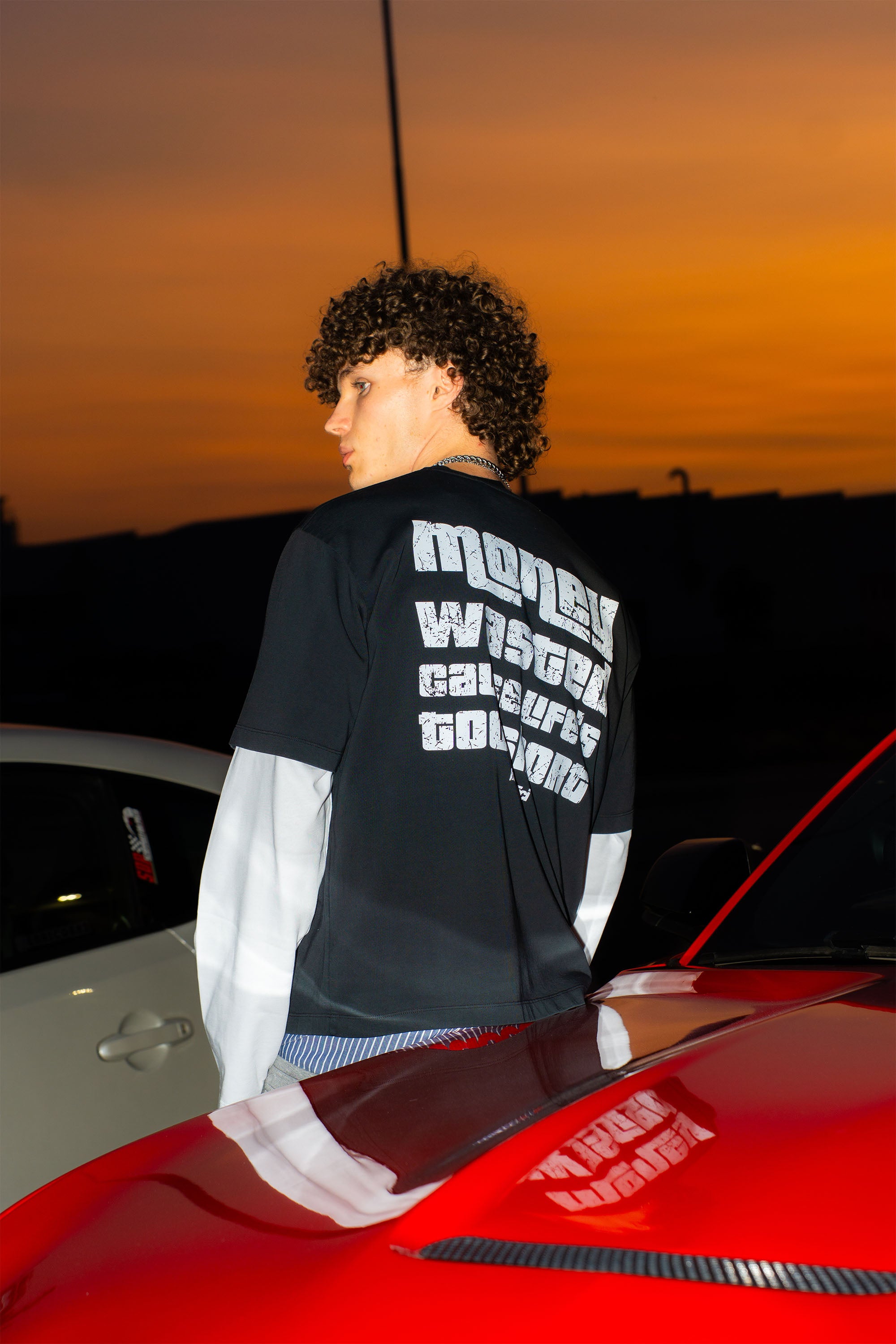 “LIVE FAST” Money Wasted Black T-Shirt